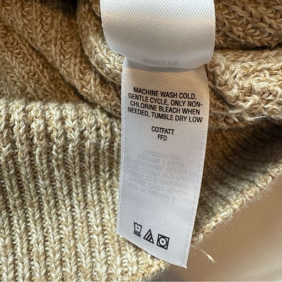 Cabela's Granola Brown Grandpacore Chunky Knit Fisherman Hunting Men’s Sweater - Picture 9 of 9